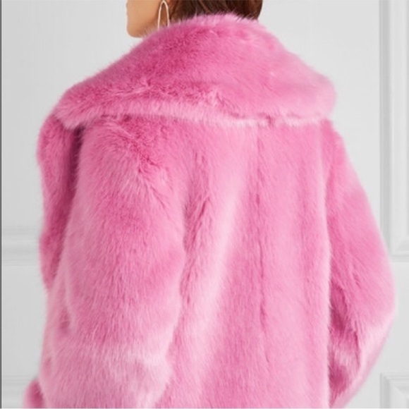 J.Crew Collection faux fur coat in hibiscus size XS XXS - Picture 2 of 16